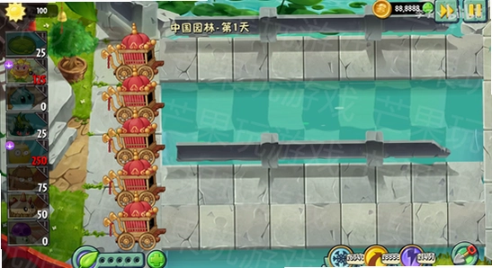 植物大战僵尸2shuttle 游戏画面 安全运行, 色彩丰富 无水印 宣传图