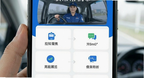 联帮帮司机端主界面功能展示图