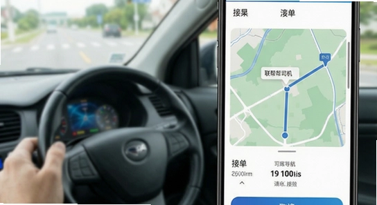 联帮帮司机端接单导航场景展示图