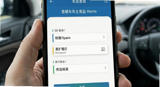 查车车主界面车辆查询功能展示