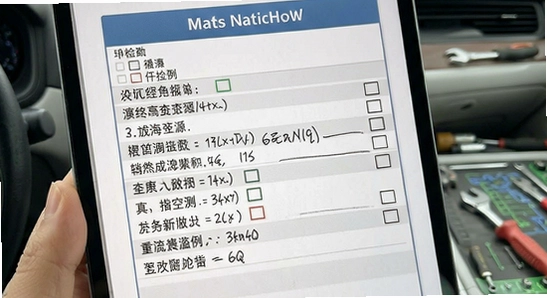 查车车生成的车辆检测报告样例