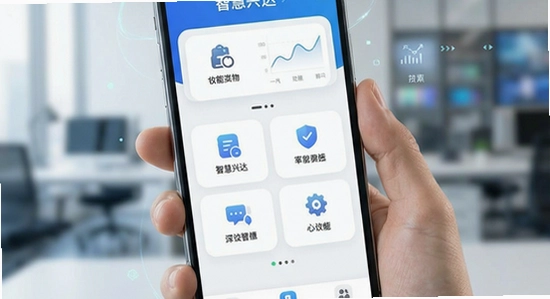 智慧兴达app主界面功能展示图