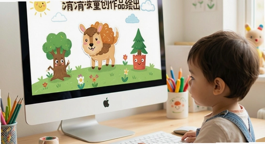 清清童创作品导出到电脑