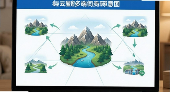 秦岭云商多端同步示意图