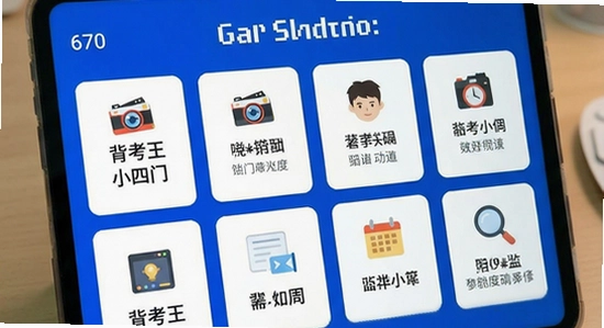 670*360背考王小四门知识点卡片界面