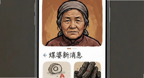 煤婆新消息应用主界面展示图