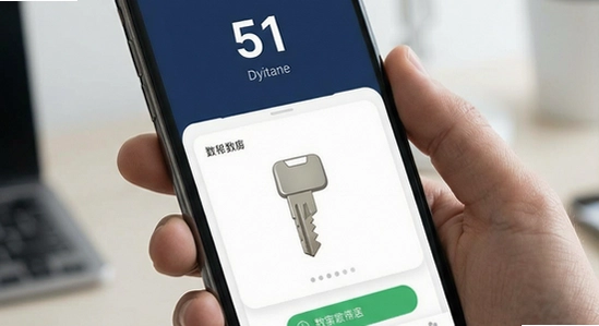 51数字钥匙软件界面展示图