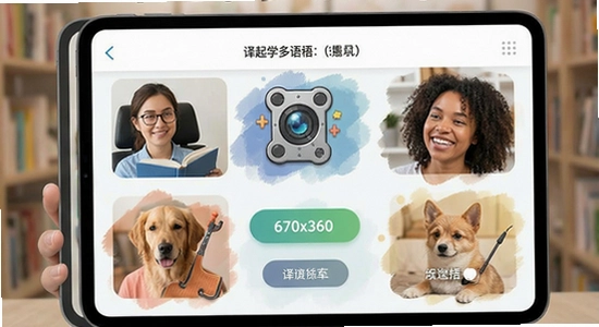 译起学多语种学习界面展示 670x360