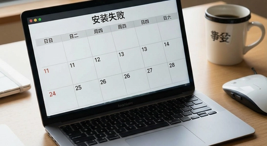 轻日程安装失败怎么办