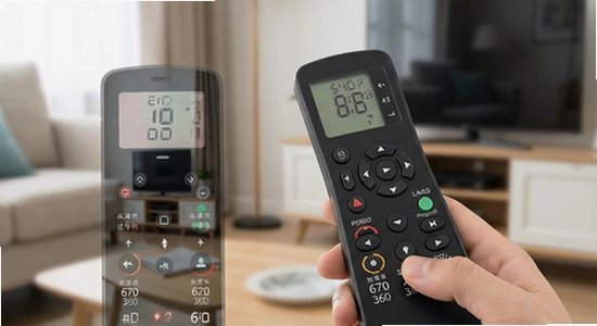 670*360 家用万能遥控器码库匹配操作示意