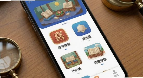 喜得收藏应用主界面展示