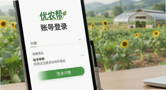 优农帮账号注册与登录问题