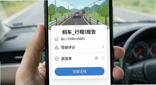670*360_蚂车行程报告与驾驶评分界面