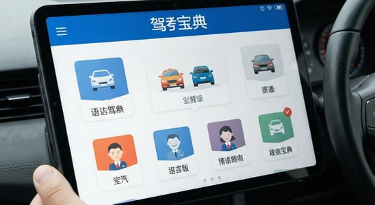 驾考宝典多语言版主界面展示