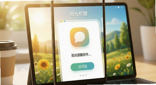 阳光提醒软件主界面展示图