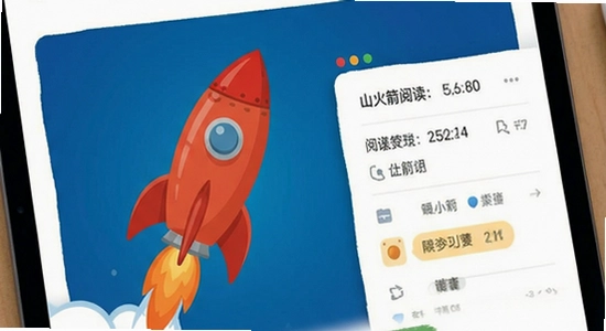 红火箭分级阅读学习报告界面