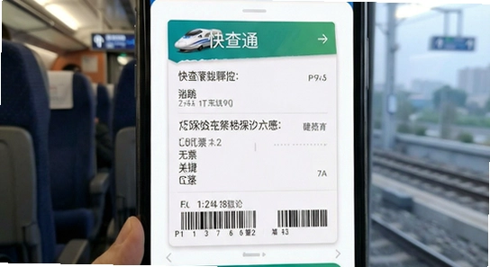 高铁火车票快查通界面展示