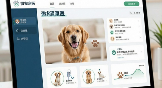 微宠医宠物健康档案管理界面