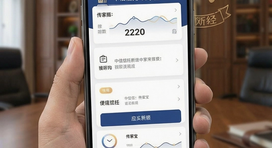 中信信托传家宝应用界面展示图