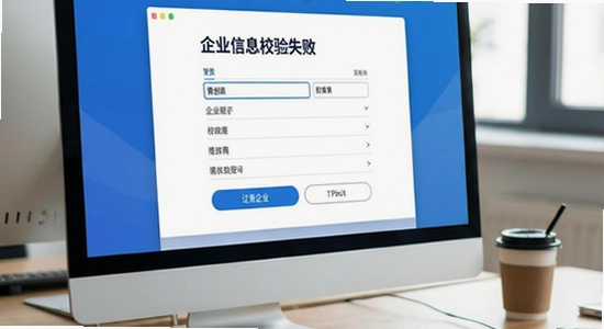 青创网注册企业信息校验失败