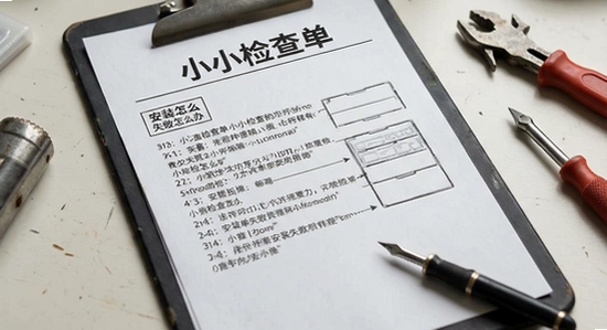 小小检查单安装失败怎么办