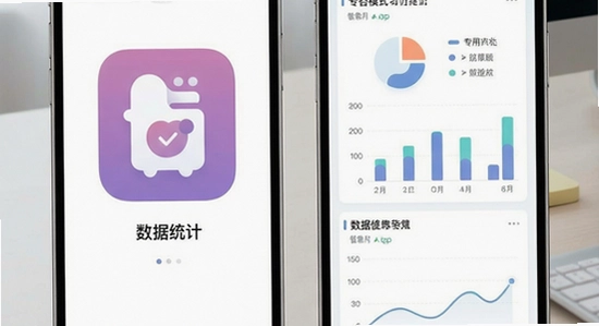忘否App专注模式与数据统计界面