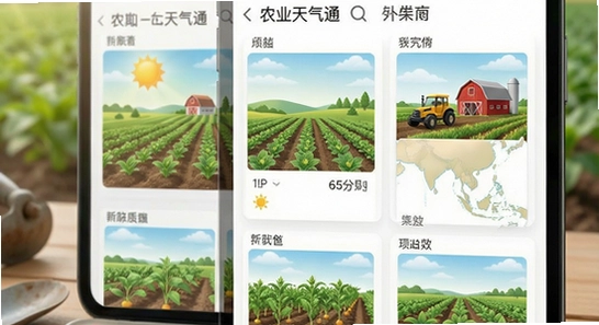 农业天气通实时农事界面展示