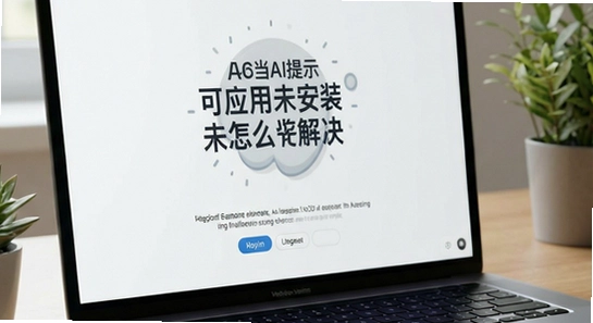 可当AI提示应用未安装怎么解决