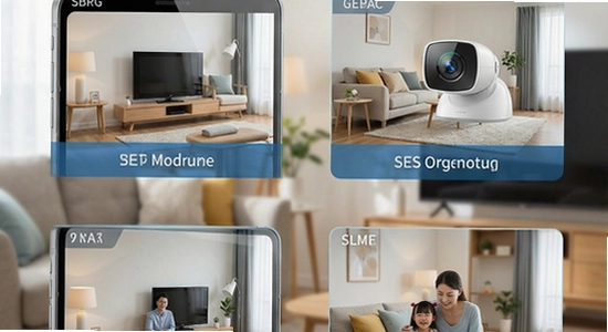 移动看家监控多场景应用示意图
