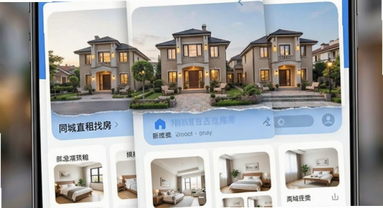 同城直租找房应用界面展示图