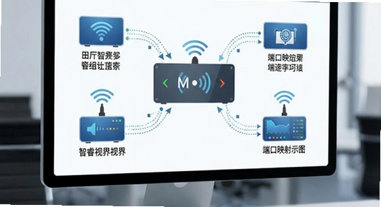 智睿视界远程访问与端口映射示意图
