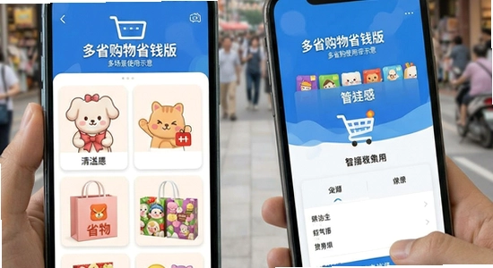 多省购物省钱版多场景使用示意