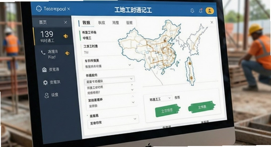 工地工时通记工界面展示