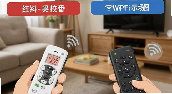 ����ң����WiFiң�س����Ա�ʾ��ͼ