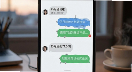 朽月通讯聊天界面展示
