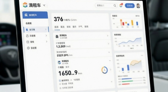 滴滴租车商家端订单管理界面