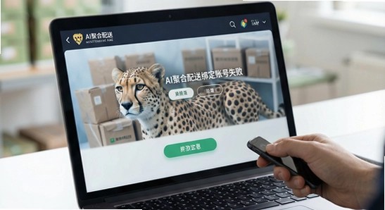 猎豹AI聚合配送绑定账号失败怎么解决
