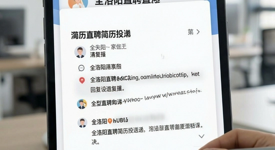 全洛阳直聘简历投递没回复
