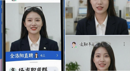 全洛阳直聘多场景求职人群展示