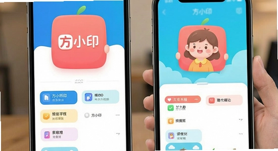 ��СӡApp��ҳ��ǩģ�����չʾ