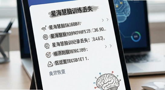 星海慧脑训练记录丢失如何恢复