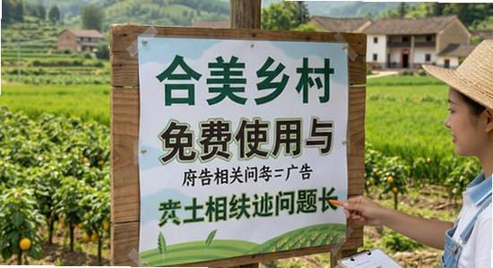 合美乡村免费使用与广告相关问题