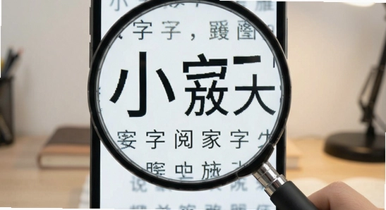 小字放大阅读器实时放大文字效果展示