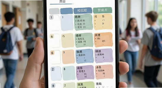 校园助手课表界面展示