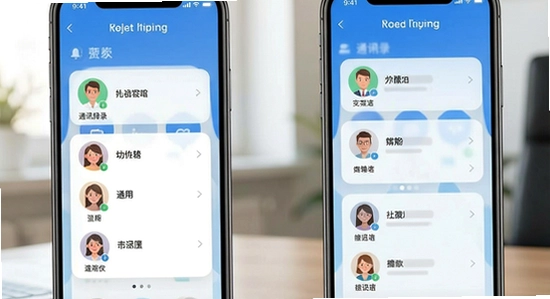 多场景通讯录恢复应用示意图