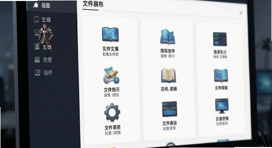 玄烽文件站主界面文件分类展示图