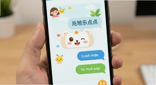 兆旭乐点点聊天界面展示