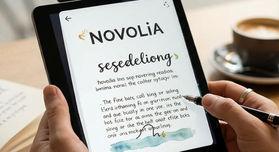 novelia阅读界面展示