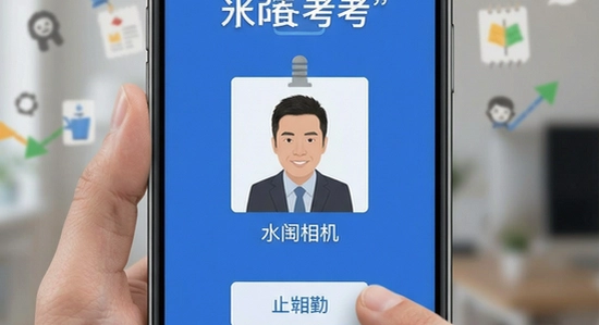 水印相机定位考勤打卡主界面