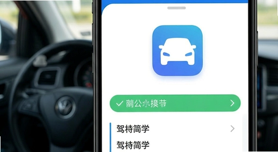 驾考简学app刷题界面展示